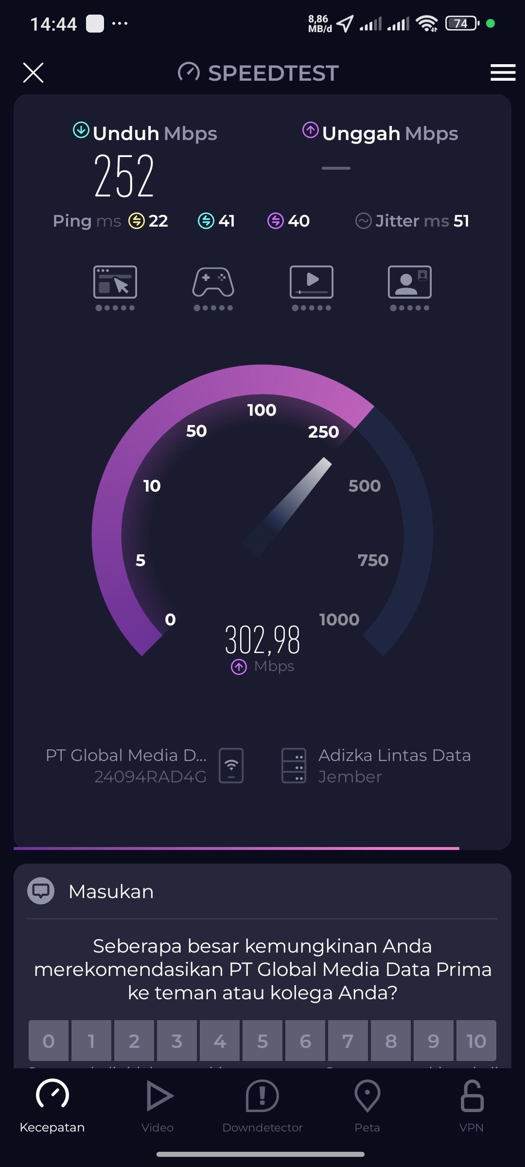 Speedtest 2